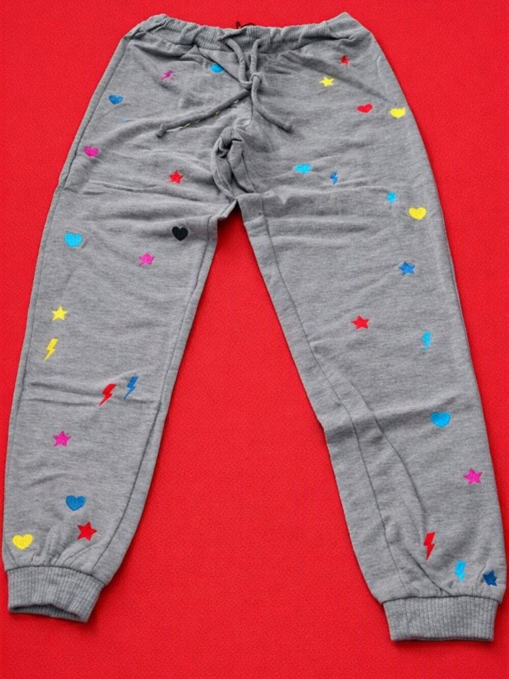 Chaser Rainbow Stitches Knit Pants Joggers NIP NWT Medium